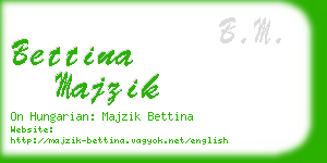 bettina majzik business card